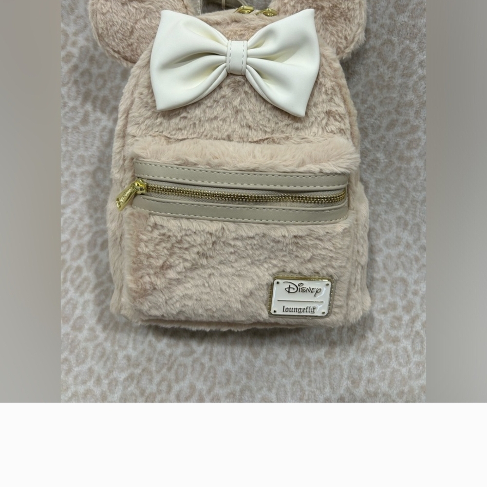 Loungefly Disney Minnie Mouse Faux Fur Mini Backpack - BoxLunch Exclusive